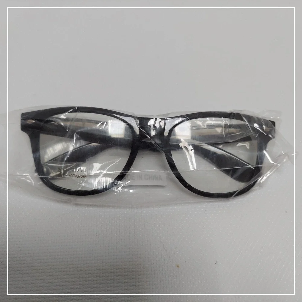 Brazilian Blowout Women Eyeglasses Protection OS Black Clear Lens Wayfarer Style